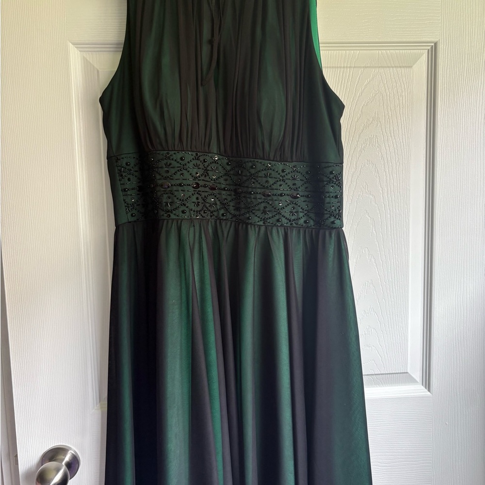 Jessica Howard Dark Green Mini Dress